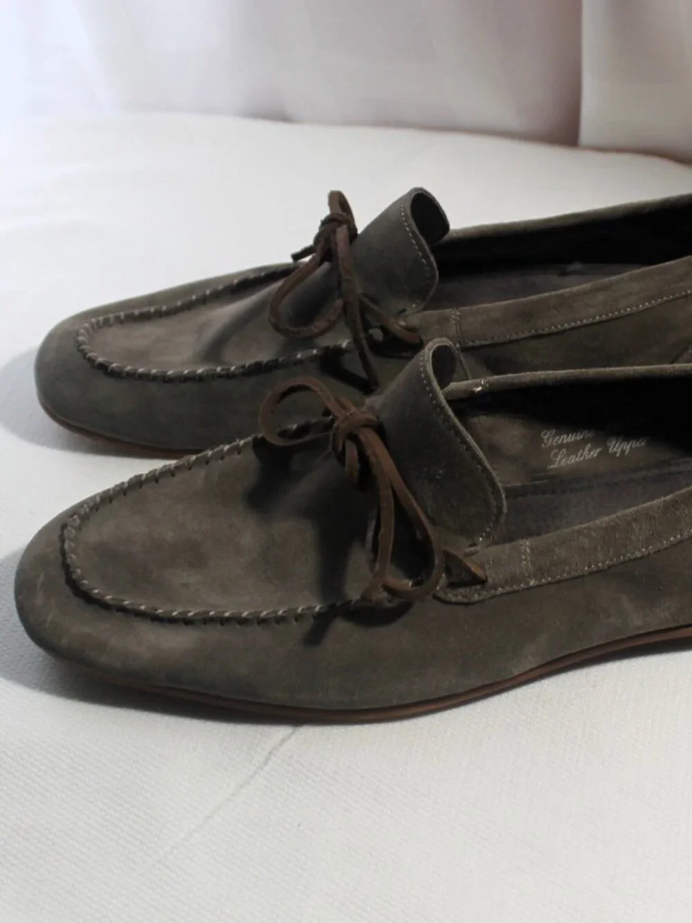 Men's Banana Republic Italian Leather Suede Moccasin Loafers Size 11M